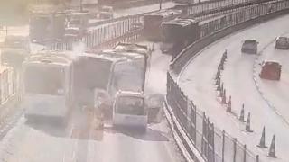 Metrobüs kazasına ilişkin yeni görüntü