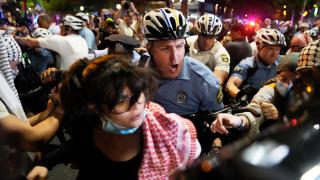 Trump - Harris başkanlık tartışması sırasında Filistin'e destek gösterisi düzenlendi