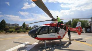Ambulans helikopter İç Anadolu'daki acil hastaların imdadına yetişiyor