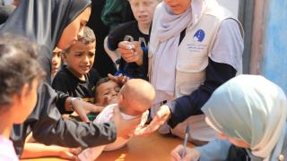 Gazze’de çocuk felci aşı kampanyası devam ediyor