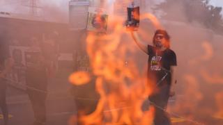 İsrail sokaklarında katil Netanyahu karşıtı protesto