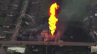 Texas'ta boru hattında yangın