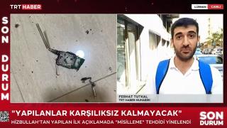 TRT Haber patlamaların olduğu Beyrut'ta