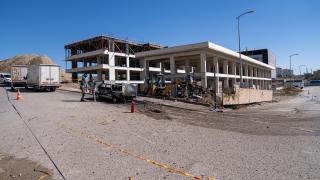 Ankara'da inşaat sahasında alev alan doğal gaz kaçağı söndürüldü