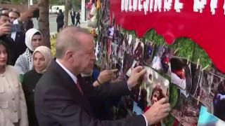 Cumhurbaşkanı Erdoğan, AK Parti'nin 'Gazze' etkinliğini ziyaret etti