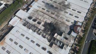 Tekirdağ'daki fabrika yangını 20 saatin ardından söndürüldü