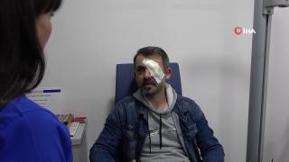 Eşya tamiri yaparken gözüne japon yapıştırıcısı kaçtı, hastanelik oldu