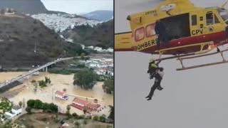 İspanya'da şiddetli yağış ve fırtına büyük hasara yol açtı