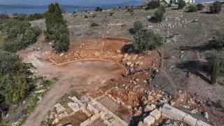 Gölyazı'daki antik tiyatroda "kişiye özel" seyirci basamağı bulundu