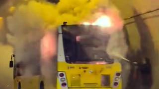 İETT otobüsü yandı