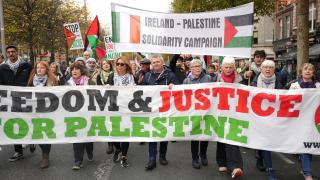 İrlanda'da Filistin'e destek yürüyüşü
