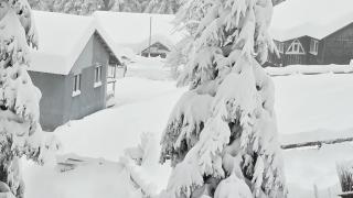 Düzce'nin yaylalarında kar 1 metreyi geçti