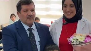 45 yıllık öğretmenliğe anlamlı veda