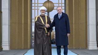 Cumhurbaşkanı Erdoğan, Umman Sultanı Heysem bin Tarık'ı resmi törenle karşıladı