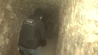 TRT Haber, kilometrelerce uzunluktaki terör tüneline girdi