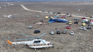 Uçak kazası bölgesinden ilk görüntüler