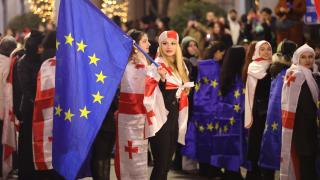 Gürcistan'da AB yanlısı binlerce kişi yürüyüş yaptı