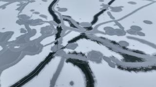 Van'daki Sıhke Gölü dondu