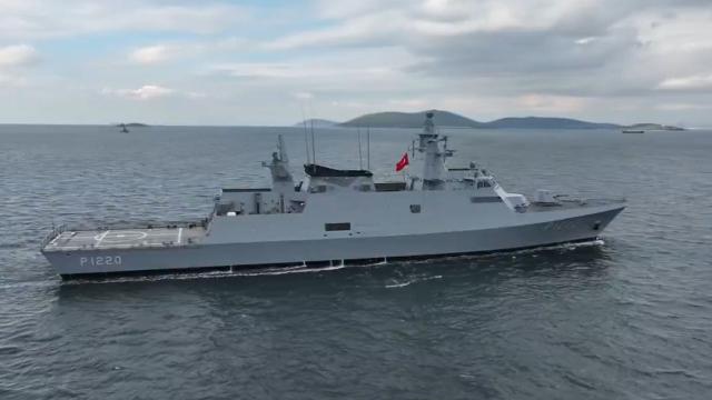 TCG AKHİSAR ilk seyrine çıktı