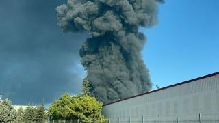Kırklareli'nde fabrika yangını