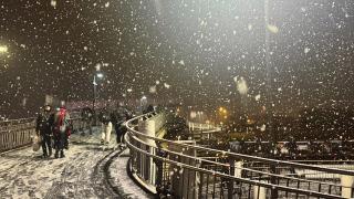 İstanbul'da dün başlayan kar yağışı etkisini sürdürüyor