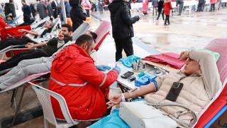 Kan bağışı kampanyasına kamu çalışanları da destek verdi