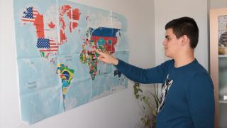 Otizmli Alperen, ülkelerin başkentlerini ve başkanlarını ezbere biliyor