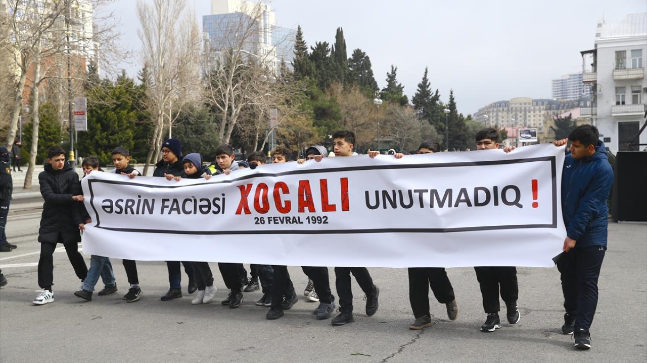 Azerbaycan'da Hocalı Katliamı'nın kurbanları anılıyor