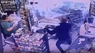 Ordu'da otomobil markete daldı