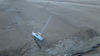 Liptovska Mara Rezervuarı'nda kuraklık nedeniyle su seviyesi yüzde 40'a kadar geriledi