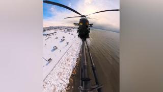 ATAK helikopterinin namlusuna yerleştirilen kamerayla kaydedilen görüntüler paylaşıldı