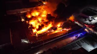 Çorum'da gıda fabrikasında yangın