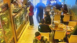 Deprem anı güvenlik kamerasına yansıdı