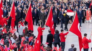 Devlet erkanının Anıtkabir ziyareti