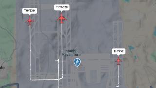İstanbul Havalimanı'ndaki tarihi anın radar görüntüsü