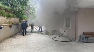 Yangında mahsur kalan çocukları polis kurtardı