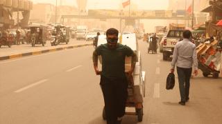 Irak'ta kum fırtınası