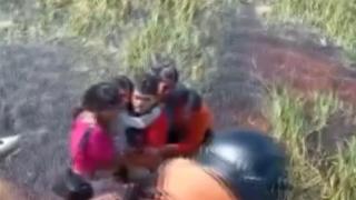 Timsahlarla dolu bataklıkta tam 36 saat mahsur kaldılar