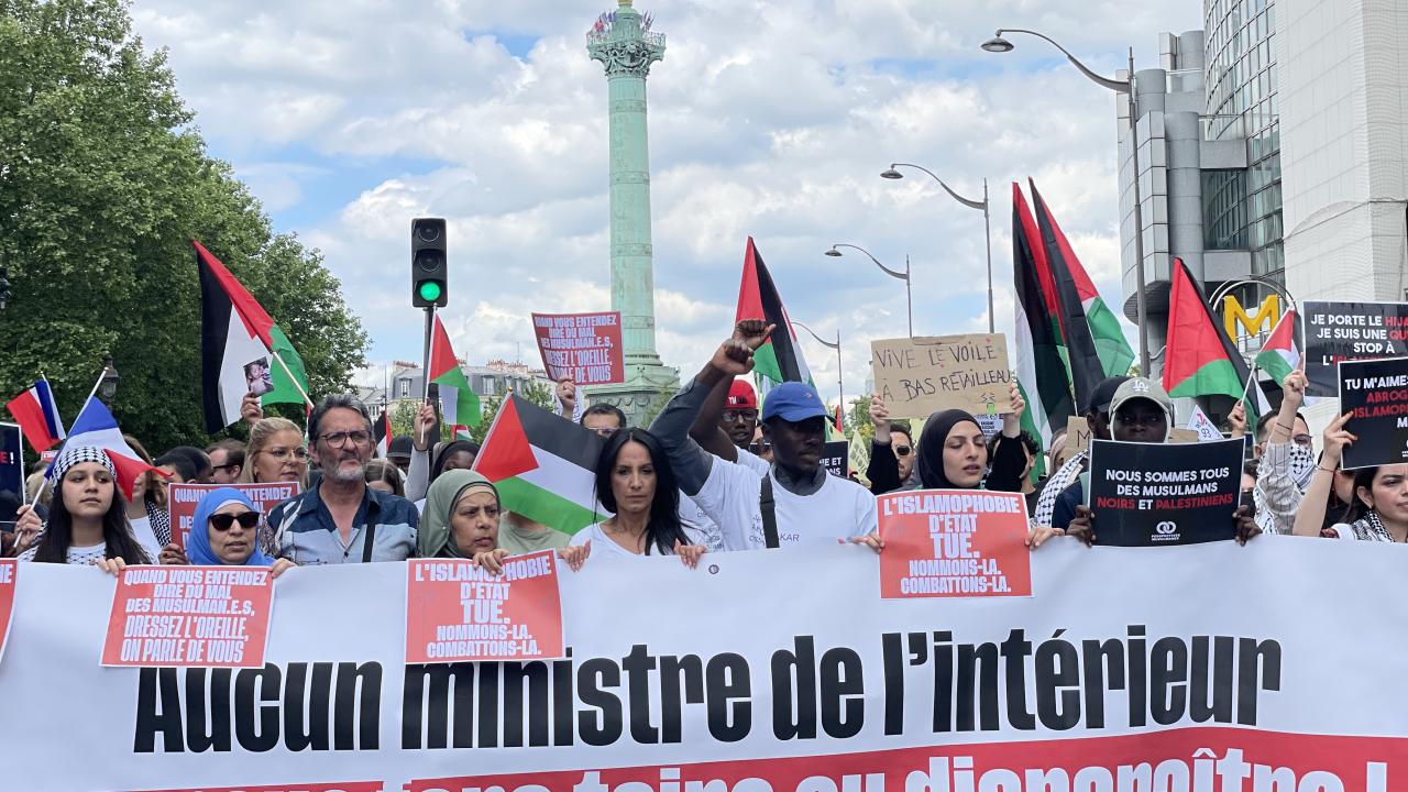 Fransa'da İslam düşmanlığına karşı gösteriler düzenlendi