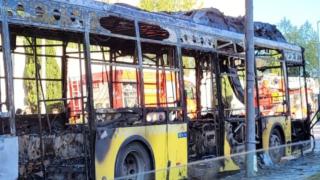 İETT otobüsünde yangın