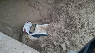 Osmaniye'de sağanak nedeniyle dere taştı