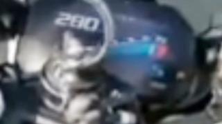 Motosikletiyle 280 km hız yapıp sosyal medyada paylaştı