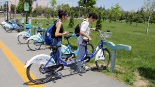 Atıl bisikletler tandem bisiklete dönüştürülerek geri dönüşüme kazandırılıyor