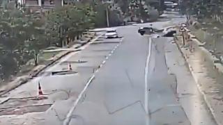 Kayseri'de 2 kişinin hayatını kaybettiği kaza güvenlik kamerasında