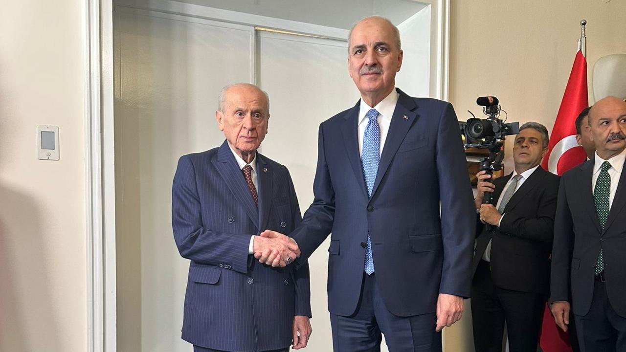 TBMM Başkanı Kurtulmuş'tan MHP Genel Başkanı Bahçeli'ye ziyaret