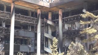 İsrail’in vurduğu İran devlet televizyonu binası görüntülendi