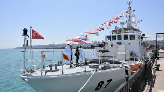Samsun'da TCSG-87 gemisi ziyarete açıldı