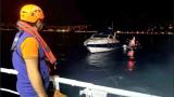 Beykoz açıklarında sürüklenen tekne kurtarıldı