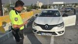 Polis noktasına çakar lamba yakarak giren sürücü ve araç sahibine 276 bin lira ceza