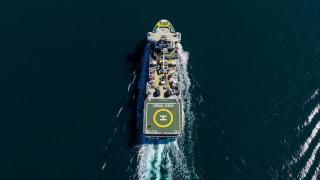 Somali'deki görevini tamamlayan Oruç Reis, İstanbul Boğazı'ndan geçiyor